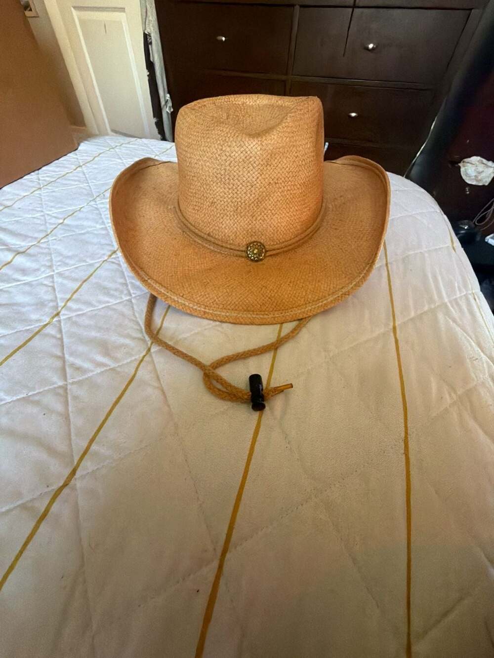 Shady Brady Hand Made Straw Western Cowboy Hat Size XL